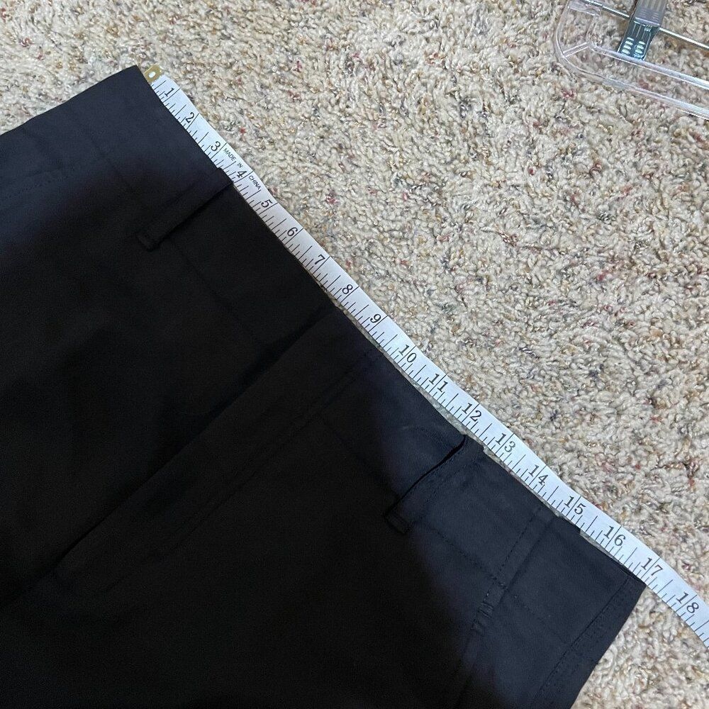 Vince Black Linen Blend High Waist Wide Leg Crop Pants - Picture 12 of 14